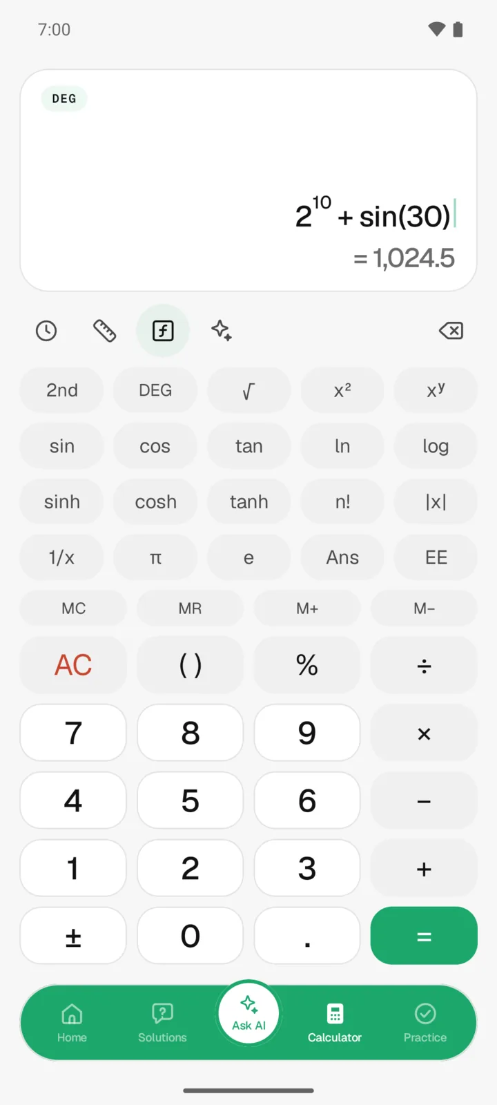 Naqtiin AI: A scientific calculator, built in